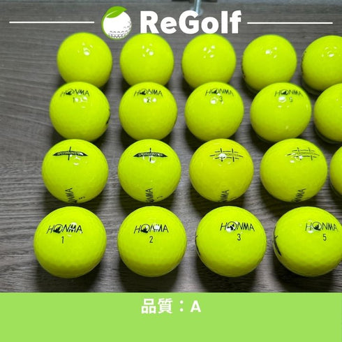 【中古】 ロストボール 本間ゴルフ ホンマ スピードモンスター イエロー 年式混合 20球 Aランク ゴルフボール リゴルフ