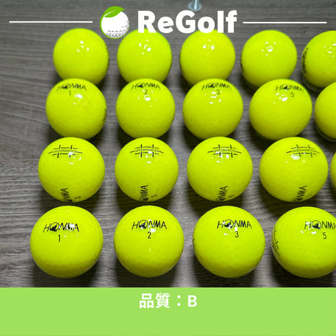 【中古】 ロストボール 本間ゴルフ ホンマ スピードモンスター イエロー 20球 Bランク ゴルフボール リゴルフ
