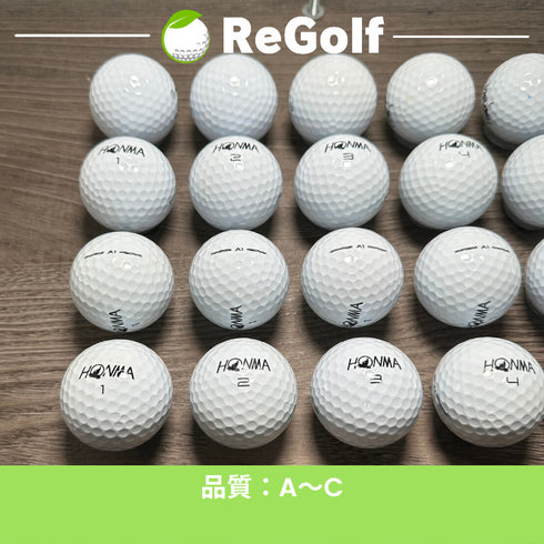 【中古】 ロストボール 本間ゴルフ ホンマ A1 ホワイト 20球 ACランク ゴルフボール リゴルフ