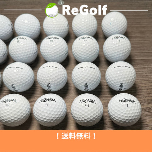 【中古】 ロストボール 本間ゴルフ ホンマ A1 ホワイト 20球 ACランク ゴルフボール リゴルフ