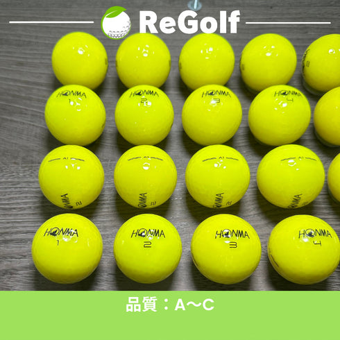 【中古】 ロストボール 本間ゴルフ ホンマ A1 イエロー 20球 ACランク ゴルフボール リゴルフ