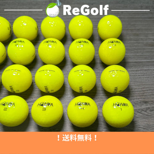 【中古】 ロストボール 本間ゴルフ ホンマ A1 イエロー 20球 ACランク ゴルフボール リゴルフ