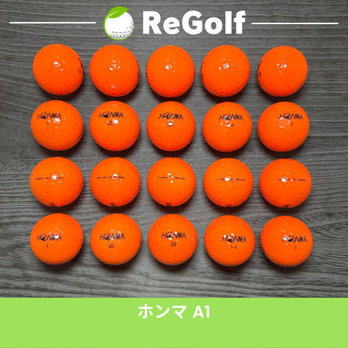 【中古】 ロストボール 本間ゴルフ ホンマ A1 オレンジ 20球 ACランク ゴルフボール リゴルフ