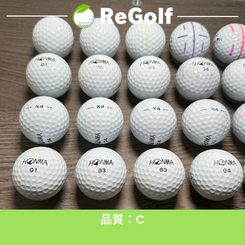 【中古】 ロストボール 本間ゴルフ ホンマ X4 ホワイト 20球 ACランク ゴルフボール リゴルフ