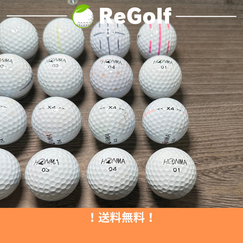 【中古】 ロストボール 本間ゴルフ ホンマ X4 ホワイト 20球 ACランク ゴルフボール リゴルフ