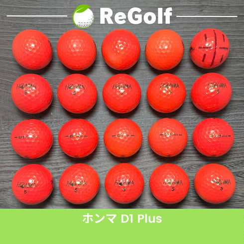 【中古】 ロストボール 本間ゴルフ ホンマ D1 プラス ピンク 20球 ACランク ゴルフボール リゴルフ