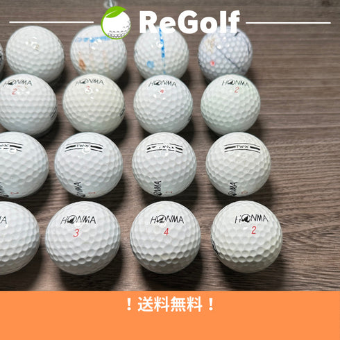 【中古】 ロストボール 本間ゴルフ ホンマ TW-X ホワイト 2021年モデル 20球 ぉ試ランク ゴルフボール リゴルフ