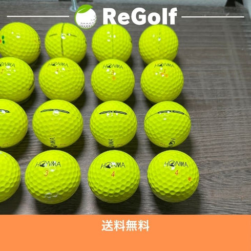 【中古】 ロストボール 本間ゴルフ ホンマ TW-X イエロー 2024年モデル 20球 Cランク ゴルフボール リゴルフ