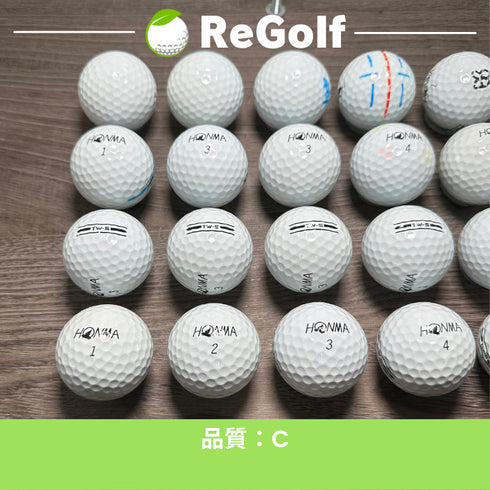 【中古】 ロストボール 本間ゴルフ ホンマ TW-S ホワイト 2021年モデル 20球 Cランク ゴルフボール リゴルフ