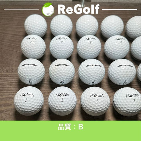 【中古】 ロストボール 本間ゴルフ ホンマ TW-S ホワイト 2024年モデル 20球 Bランク ゴルフボール リゴルフ
