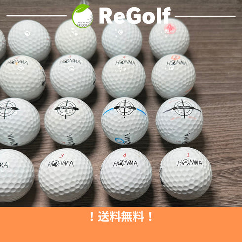 【中古】 ロストボール 本間ゴルフ ホンマ D1 スピン 2023年モデル 20球 ACランク ゴルフボール リゴルフ