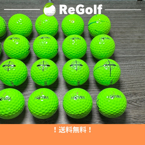 【中古】 ロストボール 本間ゴルフ ホンマ D1 スピン グリーン 2023年モデル 20球 ACランク ゴルフボール リゴルフ