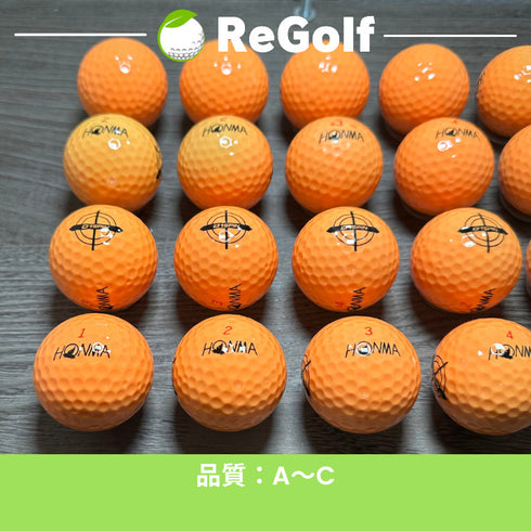 【中古】 ロストボール 本間ゴルフ ホンマ D1 スピン オレンジ 2023年モデル 20球 ACランク ゴルフボール リゴルフ