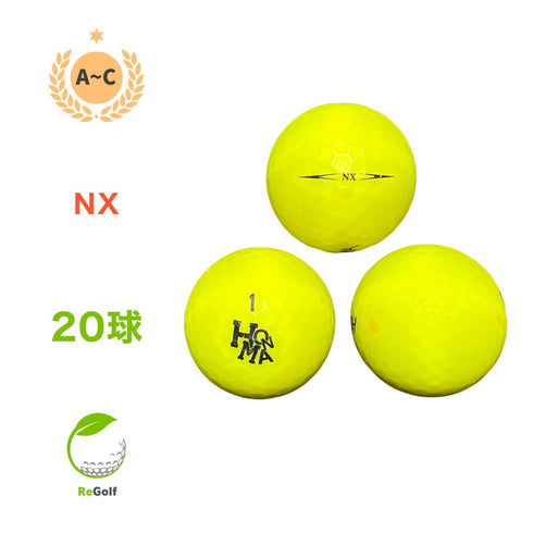 【中古】 ロストボール 本間ゴルフ ホンマ NX イエロー 20球 ゴルフボール リゴルフ