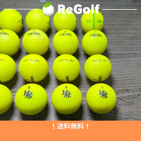 【中古】 ロストボール 本間ゴルフ ホンマ NX イエロー 20球 ゴルフボール リゴルフ