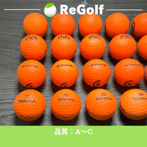 【中古】 ロストボール 飛衛門 マット オレンジ 年式混合 20球 ACランク ゴルフボール リゴルフ