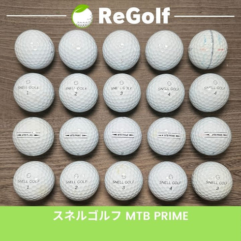 【中古】 ロストボール スネル MTB プライム ホワイト 2023年モデル 20球 ACランク ゴルフボール リゴルフ