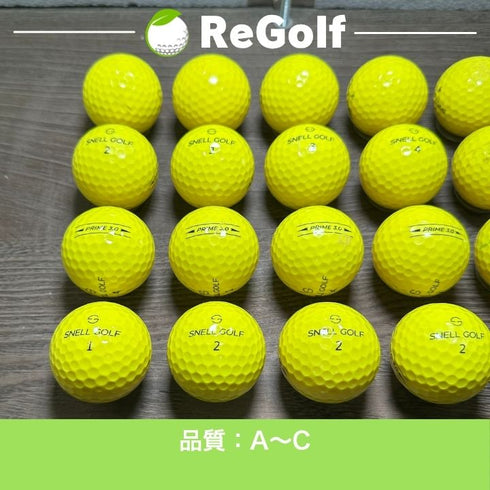 ロストボール Snell Golf スネルゴルフ スネル プライム 3.0 イエロー 20球 ACランク ゴルフボール