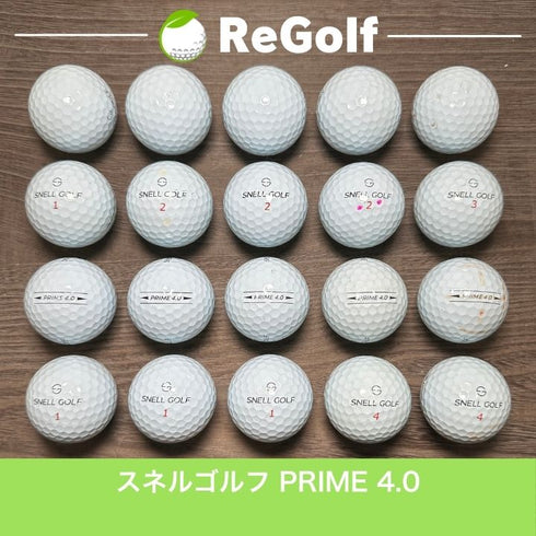 【中古】 ロストボール Snell Golf スネルゴルフ スネル プライム 4.0 ホワイト 20球 ACランク ゴルフボール リゴルフ