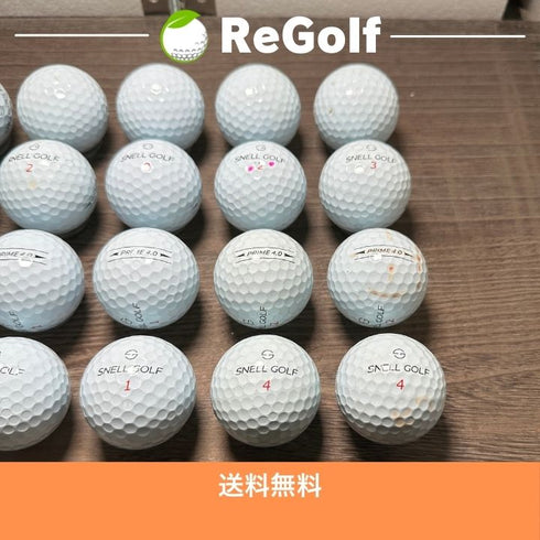 ロストボール Snell Golf スネルゴルフ スネル プライム 4.0 ホワイト 20球 ACランク ゴルフボール