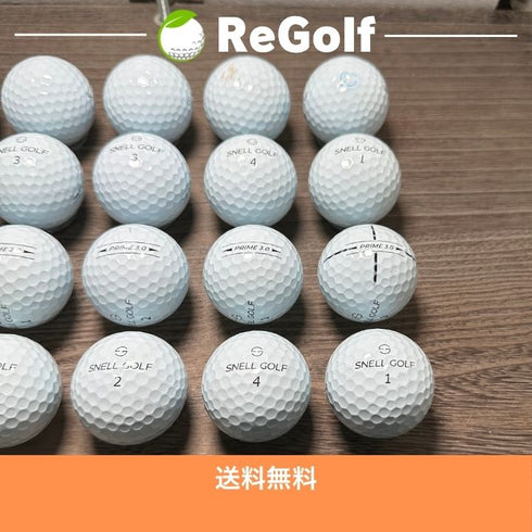 【中古】 ロストボール Snell Golf スネルゴルフ スネル プライム 3.0 ホワイト 20球 ACランク ゴルフボール リゴルフ