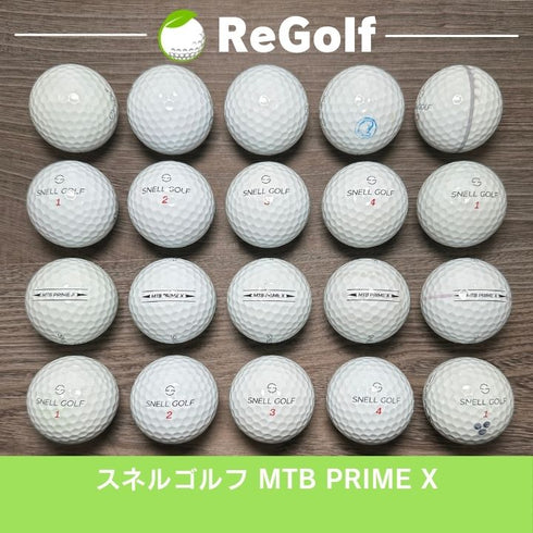 【中古】 ロストボール スネル MTB プライム X ホワイト 2023年モデル 20球 ACランク ゴルフボール リゴルフ