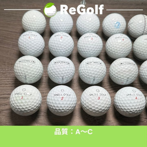【中古】 ロストボール スネル MTB プライム X ホワイト 2023年モデル 20球 ACランク ゴルフボール リゴルフ