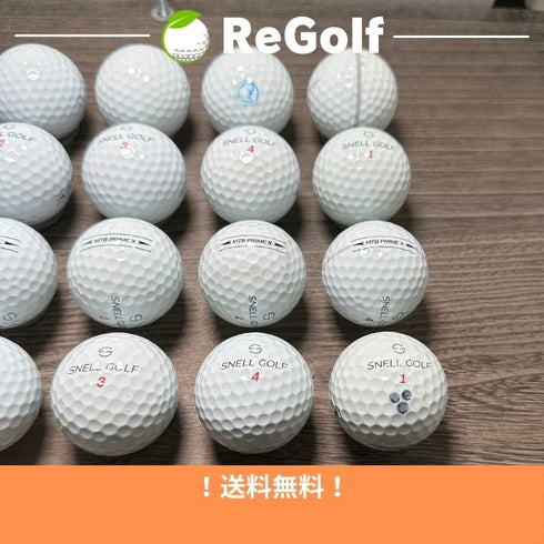 【中古】 ロストボール スネル MTB プライム X ホワイト 2023年モデル 20球 ACランク ゴルフボール リゴルフ