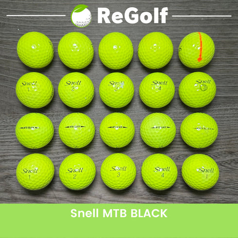 【中古】 ロストボール スネル MTB ブラック イエロー 2019年モデル 20球 ACランク ゴルフボール リゴルフ
