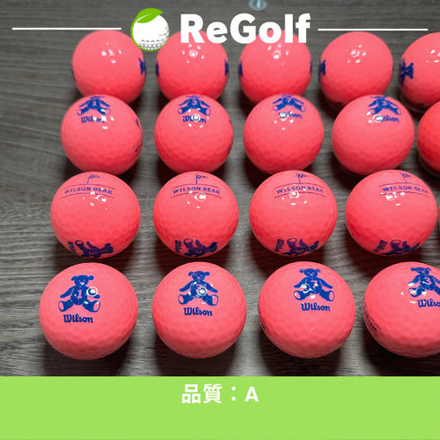 【中古】 ロストボール キャスコ ウィルソン ベアー ピンク 20球 Aランク ゴルフボール リゴルフ