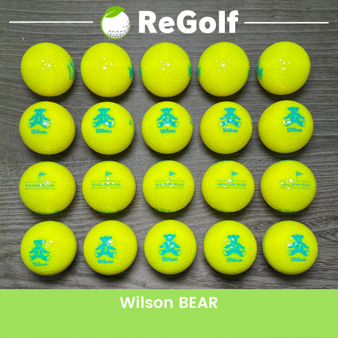【中古】 ロストボール キャスコ ウィルソン ベアー イエロー 20球 Aランク ゴルフボール リゴルフ