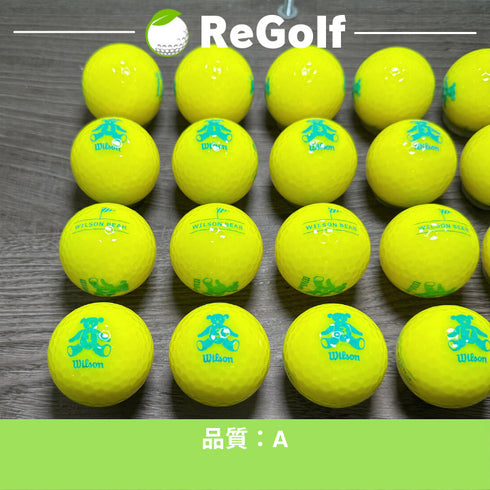 【中古】 ロストボール キャスコ ウィルソン ベアー イエロー 20球 Aランク ゴルフボール リゴルフ