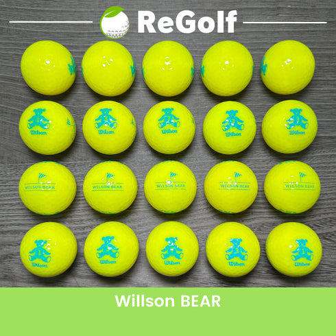 【中古】 ロストボール キャスコ ウィルソン ベアー イエロー 20球 Bランク ゴルフボール リゴルフ