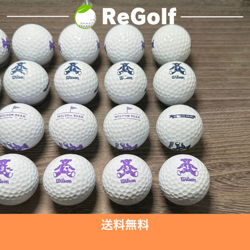 【中古】 ロストボール キャスコ ウィルソン ベアー ホワイト 20球 Aランク ゴルフボール リゴルフ