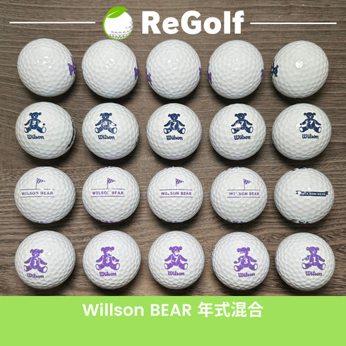 【中古】 ロストボール キャスコ ウィルソン ベアー ホワイト 年式混合 20球 Bランク ゴルフボール リゴルフ