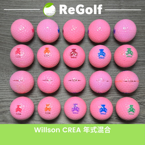 【中古】 ロストボール キャスコ ウィルソン クレア パステル ピンク 年式混合 20球 ACランク ゴルフボール リゴルフ