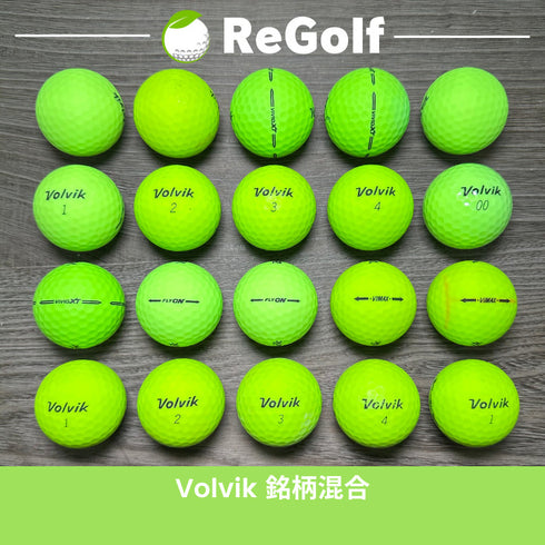 【中古】 ロストボール ボルビック ヴォルビック グリーン 銘柄混合. VIVIDXT FLYON VIMAX 20球 ACランク ゴルフボール リゴルフ