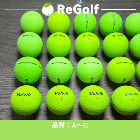 【中古】 ロストボール ボルビック ヴォルビック グリーン 銘柄混合. VIVIDXT FLYON VIMAX 20球 ACランク ゴルフボール リゴルフ