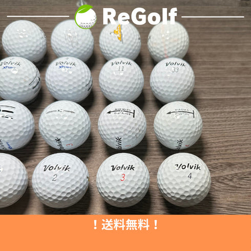 【中古】 ロストボール ボルビック ヴォルビック 銘柄混合. S3 Under par XTSOFT 20球 ACランク ゴルフボール リゴルフ