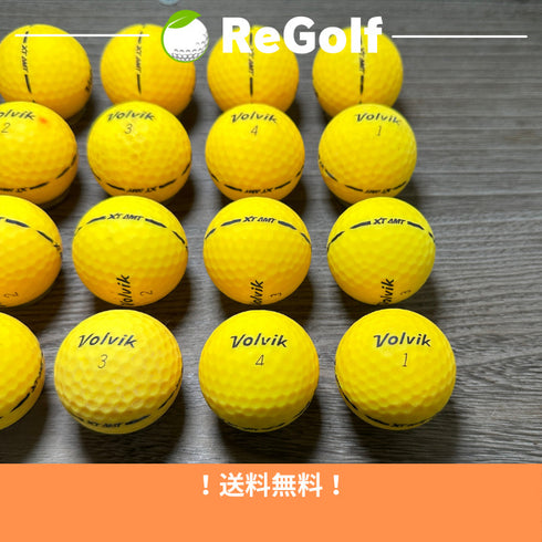 【中古】 ロストボール ボルビック ヴォルビック XT AMT イエロー 20球 ACランク ゴルフボール リゴルフ