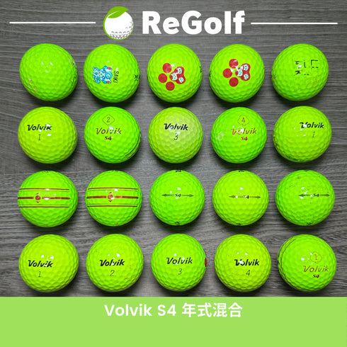 【中古】 ロストボール ボルビック ヴォルビック S4 グリーン パール 年式混合 20球 ACランク ゴルフボール リゴルフ