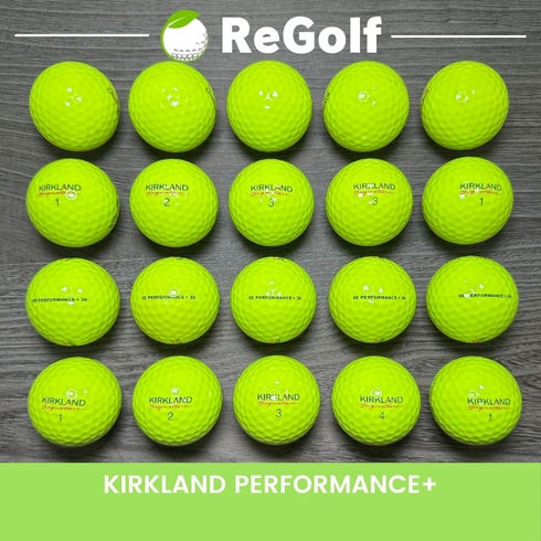 【中古】 ロストボール カークランド シグネチャー ゴルフボール パフォーマンス プラス イエロー 20球 Bランク ゴルフボール リゴルフ