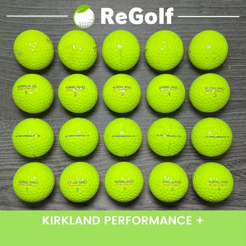 【中古】 ロストボール カークランド シグネチャー ゴルフボール パフォーマンス プラス イエロー 20球 Cランク ゴルフボール リゴルフ