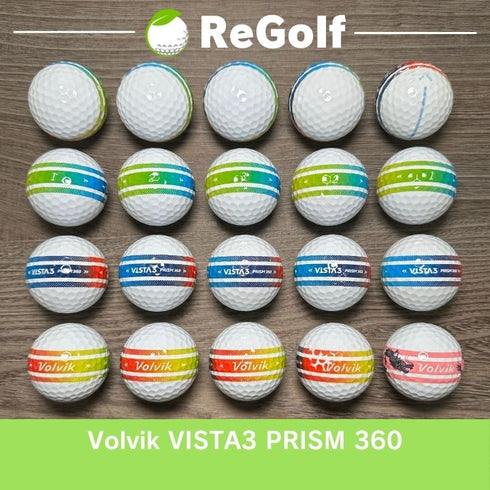 【中古】 ロストボール ボルビック ヴォルビック ビスタ3 プリズム360 ホワイト 20球 ACランク ゴルフボール リゴルフ