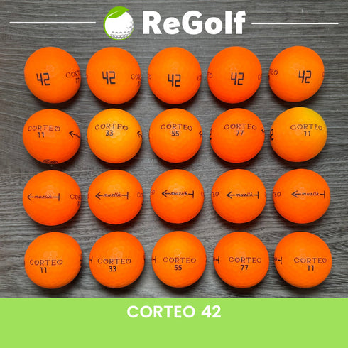 【中古】 ロストボール コルテオ 42 マットカラー オレンジ 20球 ACランク ゴルフボール リゴルフ