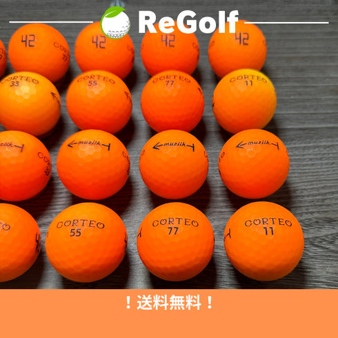 【中古】 ロストボール コルテオ 42 マットカラー オレンジ 20球 ACランク ゴルフボール リゴルフ
