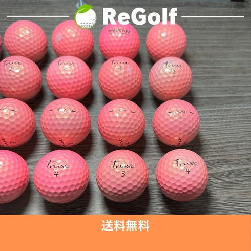 【中古】 ロストボール トラストゴルフ ローサ ピンク 20球 ACランク ゴルフボール リゴルフ