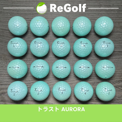 【中古】 ロストボール Trust Golf トラストゴルフ オーロラ ブルー 20球 ABランク ゴルフボール リゴルフ