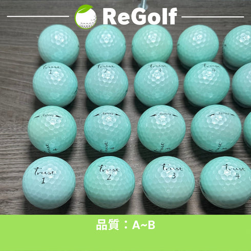 【中古】 ロストボール Trust Golf トラストゴルフ オーロラ ブルー 20球 ABランク ゴルフボール リゴルフ