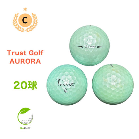 【中古】 ロストボール Trust Golf トラストゴルフ オーロラ ブルー 20球 Cランク ゴルフボール リゴルフ